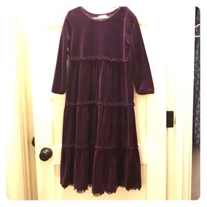 Hanna Andersson Purple velvet dress